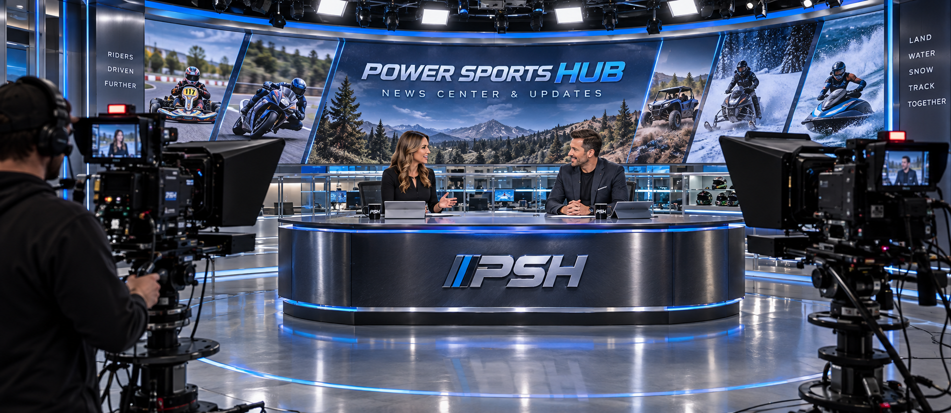 Power Sports Hub broadcast studio
